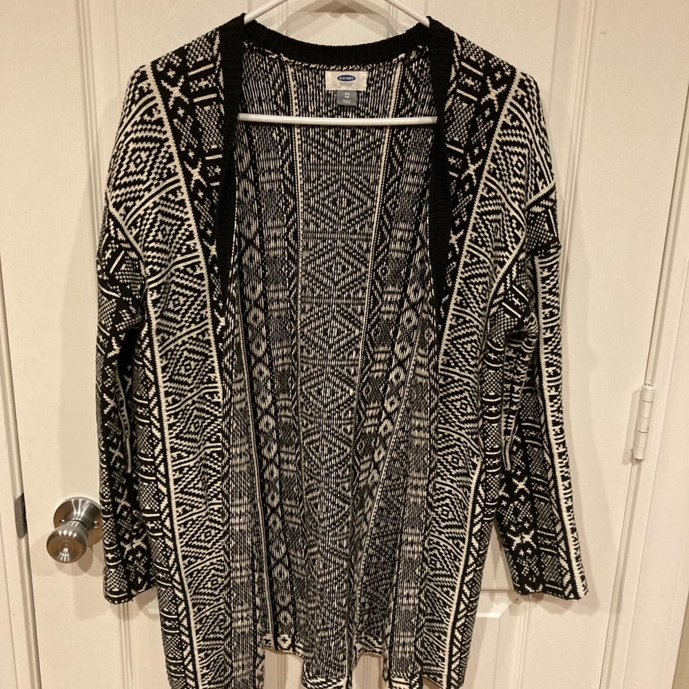 Black and White Cardigan